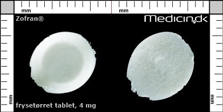 frysetørrede tabletter 4 mg 