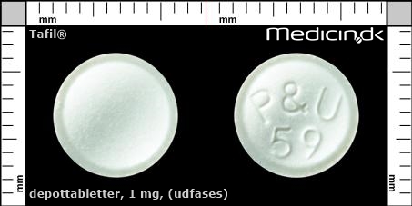 depottabletter 1 mg (Udfases)