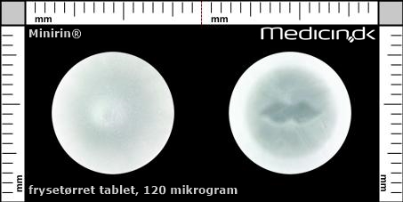 frysetørrede tabletter 120 mikrogram 