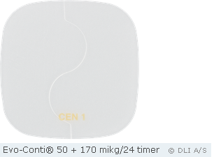Evo-Conti® 50 + 170 mikg/24 timer