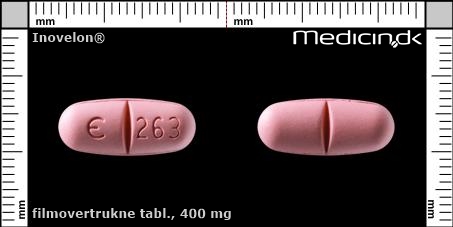 filmovertrukne tabletter 400 mg 