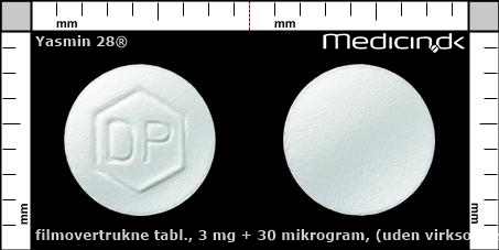 filmovertrukne tabletter 3 mg + 30 mikrogram (uden virksomt stof)