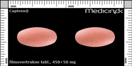 filmovertrukne tabletter 450+50 mg 