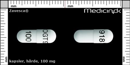 hårde kapsler 100 mg 