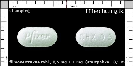 filmovertrukne tabletter 0,5 mg + 1 mg (Startpakke - 0,5 mg)