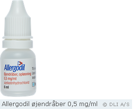Allergodil øjendråber 0,5 mg/ml