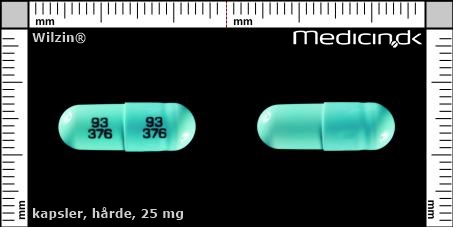 hårde kapsler 25 mg 