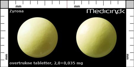 overtrukne tabletter 2,0+0,035 mg 