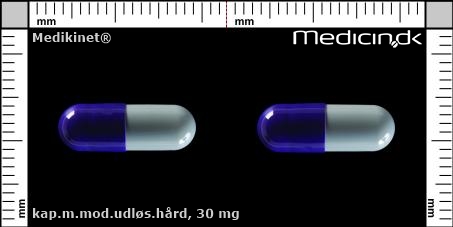 kapsler med modificeret udløsning 30 mg 