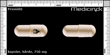 hårde kapsler 750 mg 