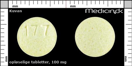 opløselige tabletter 100 mg 