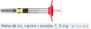 Metex® inj. væske i sprøjte 7, 5 mg