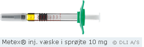 Metex® inj. væske i sprøjte 10 mg