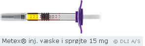 Metex® inj. væske i sprøjte 15 mg