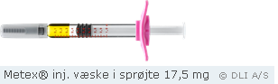 Metex® inj. væske i sprøjte 17,5 mg