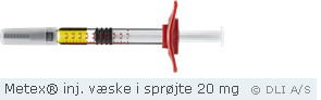 Metex® inj. væske i sprøjte 20 mg