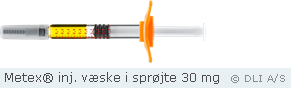 Metex® inj. væske i sprøjte 30 mg