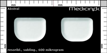 sublinguale resoribletter 600 mikrogram 
