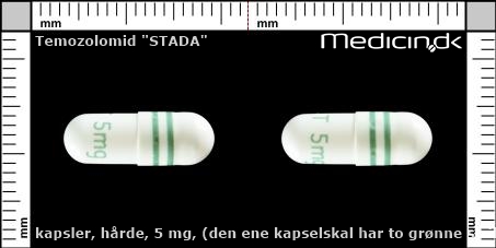 hårde kapsler 5 mg (den ene kapselskal har to grønne striber)