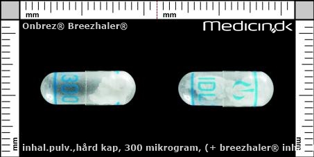 inhalationspulver, kapsler 300 mikrogram (+ Breezhaler® inhalator)