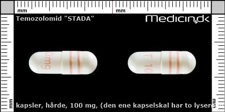 hårde kapsler 100 mg (den ene kapselskal har to lyserøde striber)