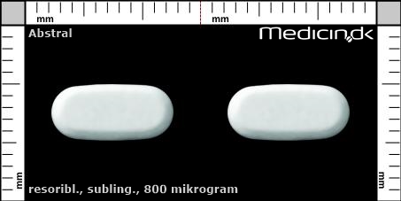 sublinguale resoribletter 800 mikrogram 