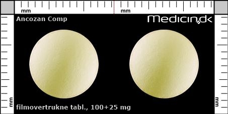filmovertrukne tabletter 100+25 mg 