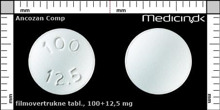 filmovertrukne tabletter 100+12,5 mg 