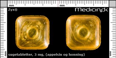 sugetabletter 3 mg (appelsin og honning)