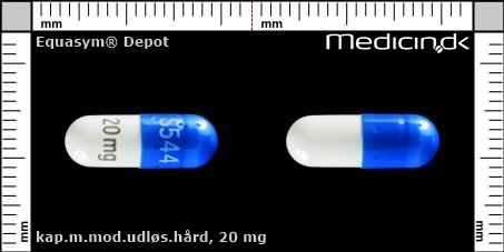 kapsler med modificeret udløsning 20 mg 