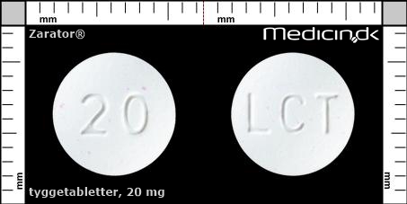tyggetabletter 20 mg 
