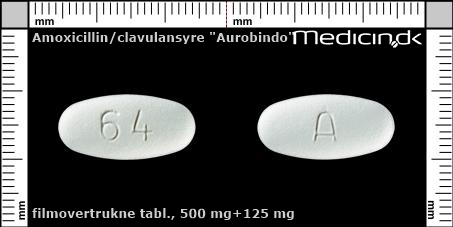 filmovertrukne tabletter 500 mg+125 mg 