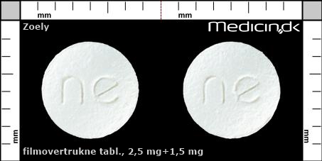 filmovertrukne tabletter 2,5 mg+1,5 mg 