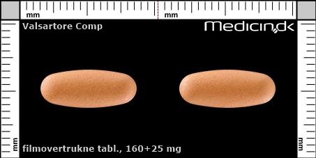 filmovertrukne tabletter 160+25 mg 