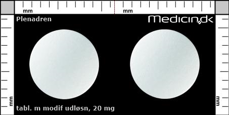 tabletter med modificeret udløsning 20 mg 