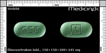 filmovertrukne tabletter 150+150+200+245 mg 