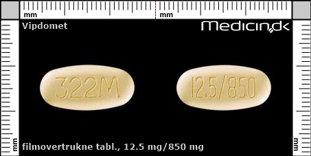 filmovertrukne tabletter 12.5 mg/850 mg 
