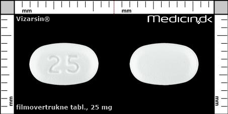 filmovertrukne tabletter 25 mg 