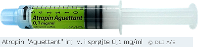 Atropin "Aguettant" inj. v. i sprøjte 0,1 mg/ml