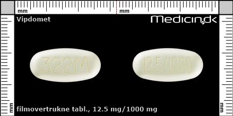 filmovertrukne tabletter 12.5 mg/1000 mg 