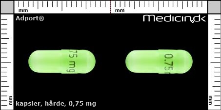 hårde kapsler 0,75 mg 