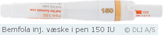 Bemfola inj. væske i pen 150 IU