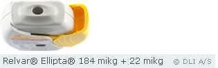 Relvar® Ellipta® 184 mikg + 22 mikg