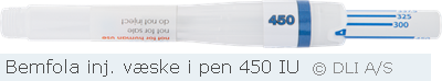 Bemfola inj. væske i pen 450 IU