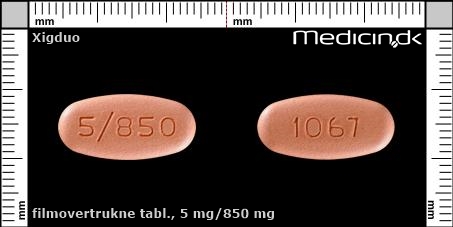 filmovertrukne tabletter 5 mg/850 mg 
