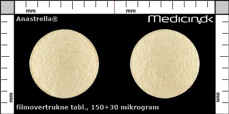 filmovertrukne tabletter 150+30 mikrogram 