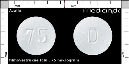 filmovertrukne tabletter 75 mikrogram 