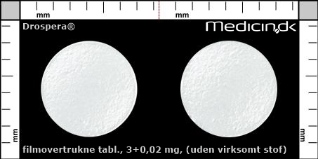 filmovertrukne tabletter 3+0,02 mg (uden virksomt stof)