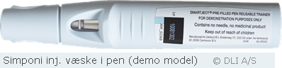 Simponi inj. væske i pen (demo model)