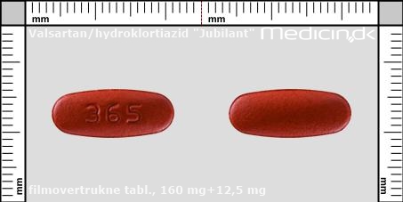 filmovertrukne tabletter 160 mg+12,5 mg 